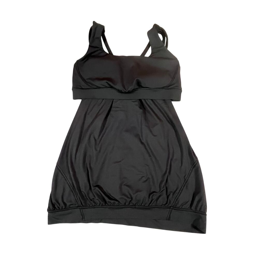 Lululemon Nouveau Limits Tank Built In Bra Black Women’s Sz 10